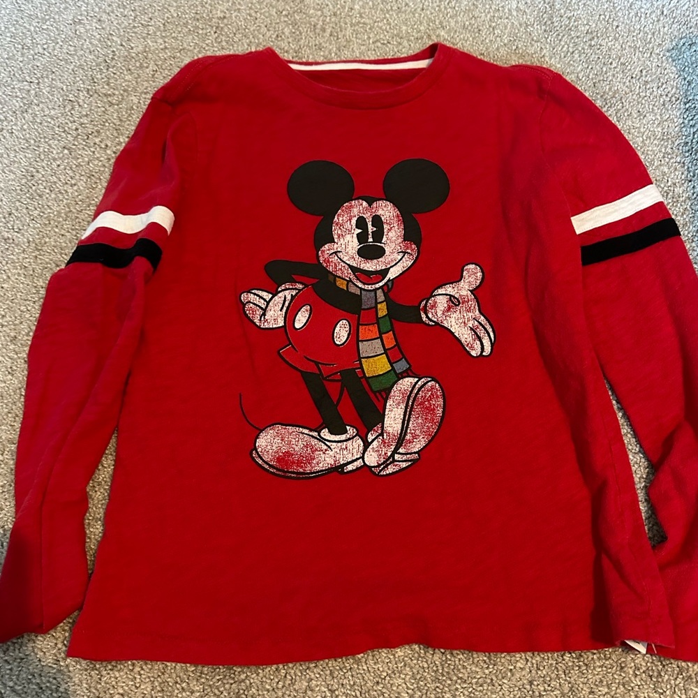 Gap Kids Mickey Mouse Winter Long Sleeve T size L